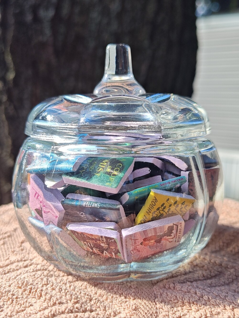 Pumpkin Book Jar